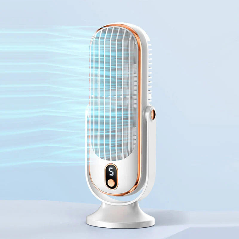 🥳2026 HOT SALE🥳💞50K+ SOLD!💨🌙 50% OFF! Portable Table Fan – 5 speeds, ultra‑quiet, gentle breeze. Perfect for bedroom or office. Stay cool without noise! 😴✨