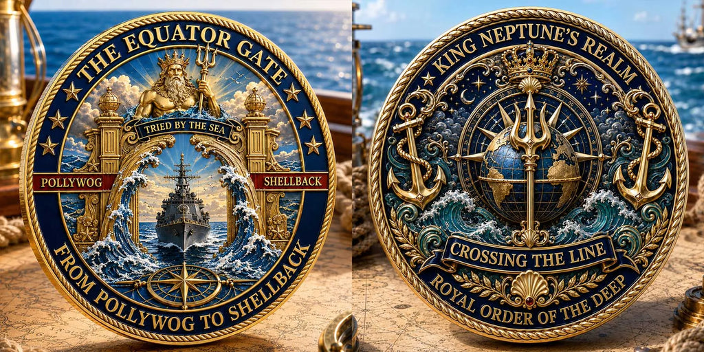 👑King Neptune’s Realm Commemorative Naval Metal Medal