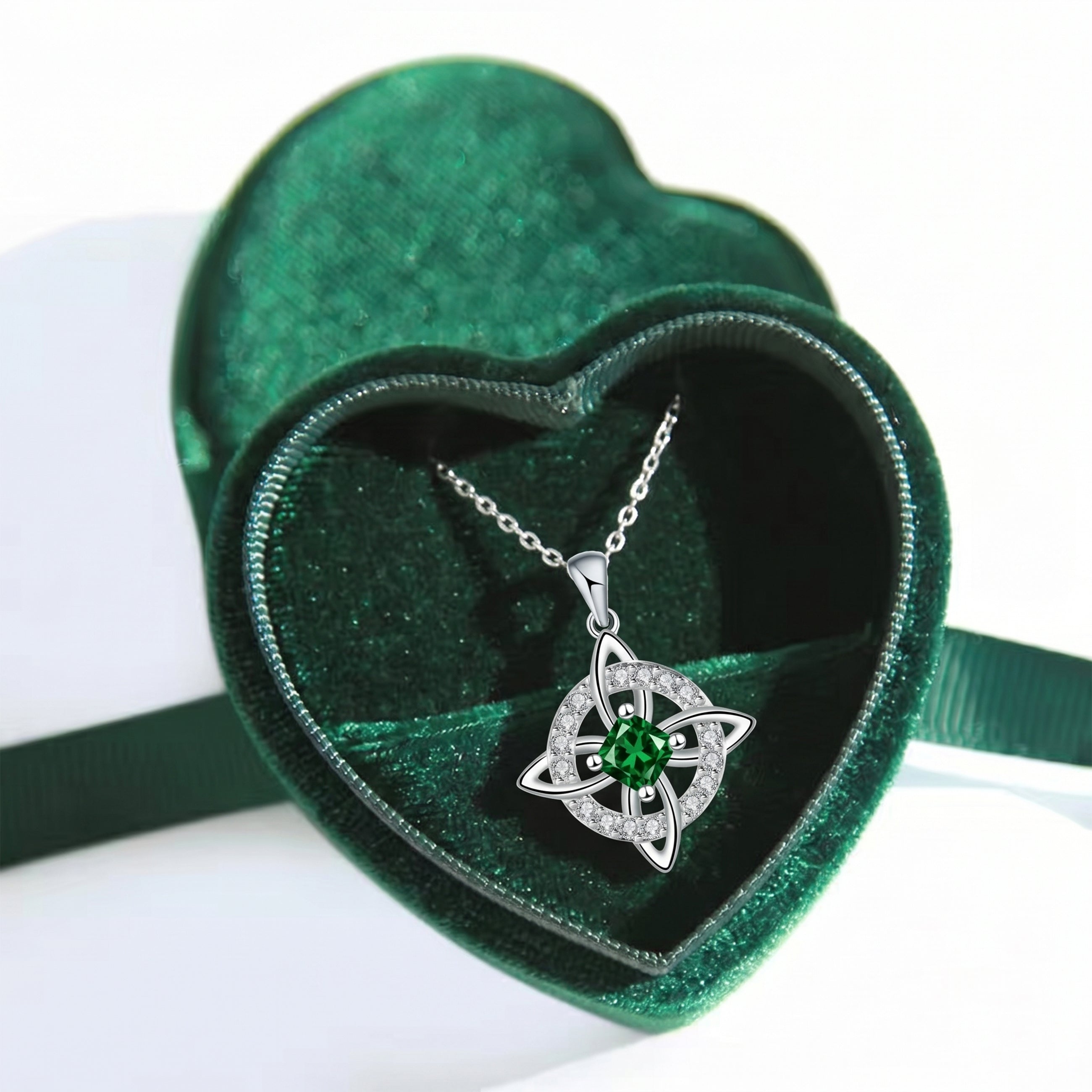 Mystical Birthstone Witches Knot Necklace – Natural Crystal🔮💞Protect Your Loved Ones