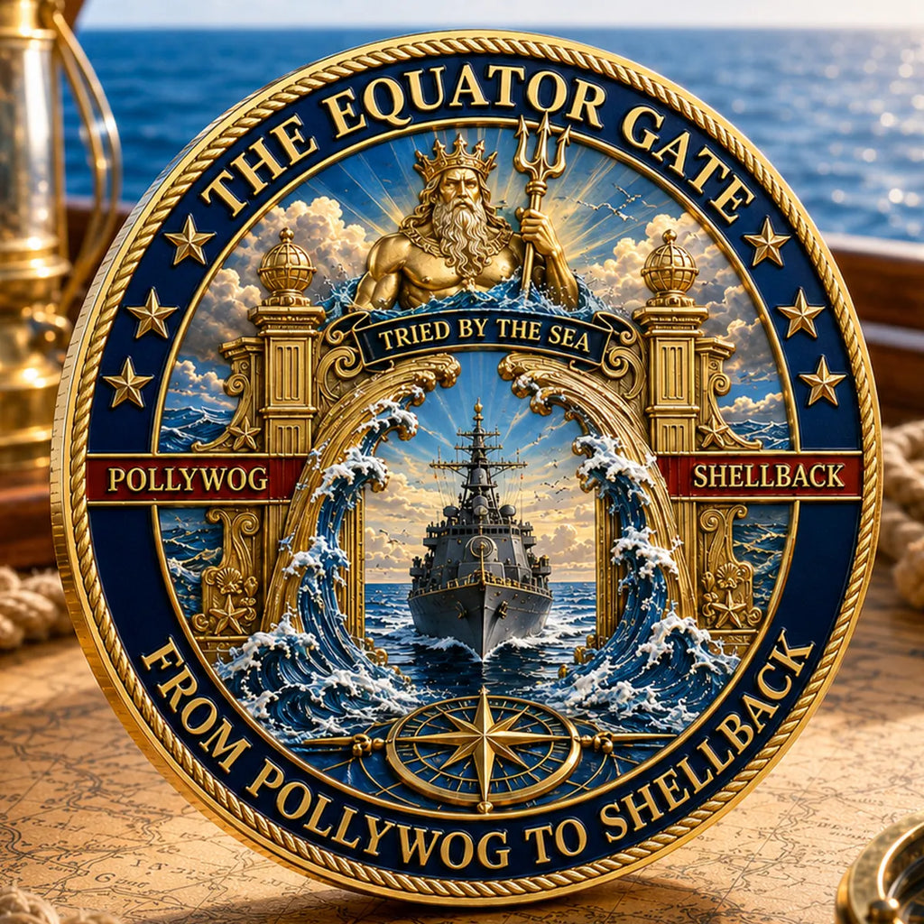 👑King Neptune’s Realm Commemorative Naval Metal Medal