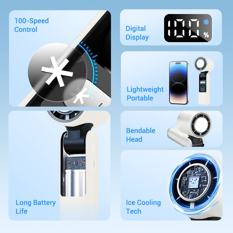 ❄️LAST DAY SPECIAL PRICE!!❄️CoolHill™ ProBreeze Portable Fan –💨High-Velocity, Foldable & Rechargeable 🌬️⚡ | Travel-Ready Cooling for UK Summers ☀️, Holidays ✈️ & Outdoor Adventures 🏕️