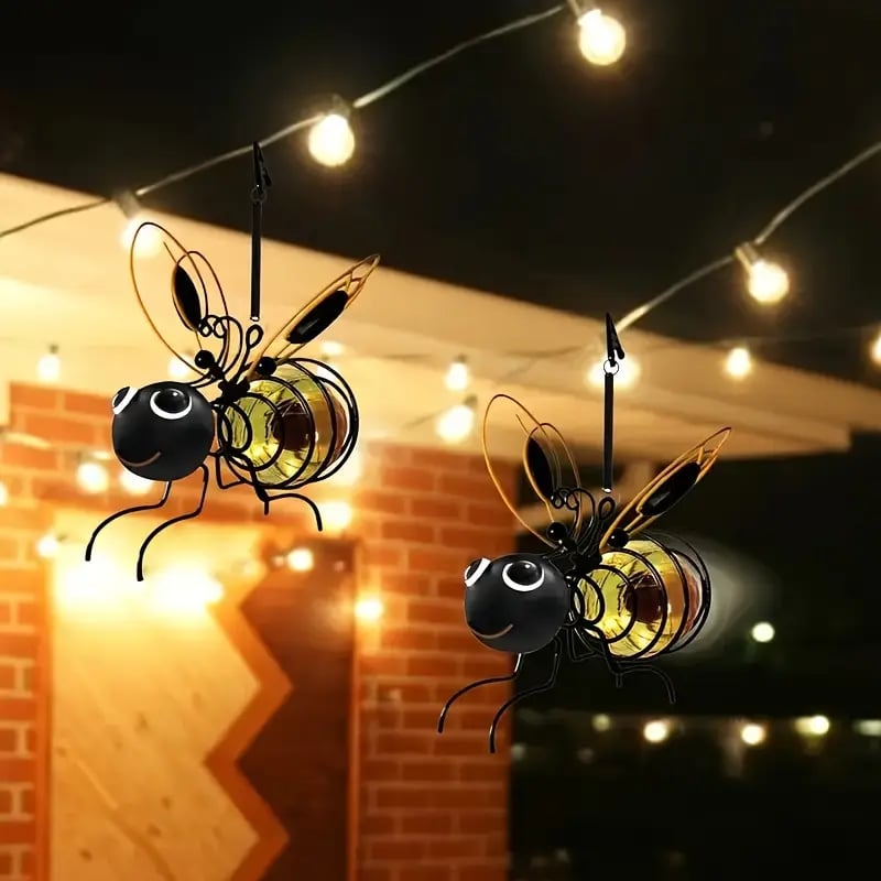 ⏳Time-Limited Special🐝 Solar Powered Hanging Bee Garden Light - Perfect Gift For Plant Lovers ❤️