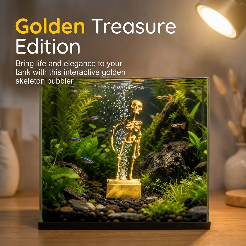 💀 Décoration d'aquarium « Squelette dansant » – Squelette de pirate · Décoration d'aquarium amusante ✨