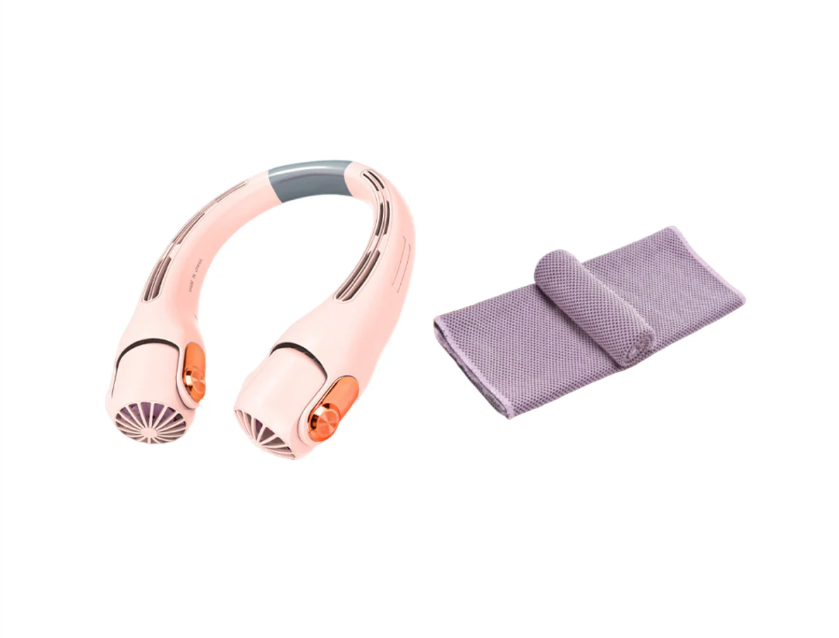 🥳2026 HOT SALE🥳💨 50% OFF!🍃 Neck Air Conditioner Fan – Ultra‑quiet, 360° rotating, 3 speeds. Hands‑free cooling, long battery. Summer essential! 😎🌬️