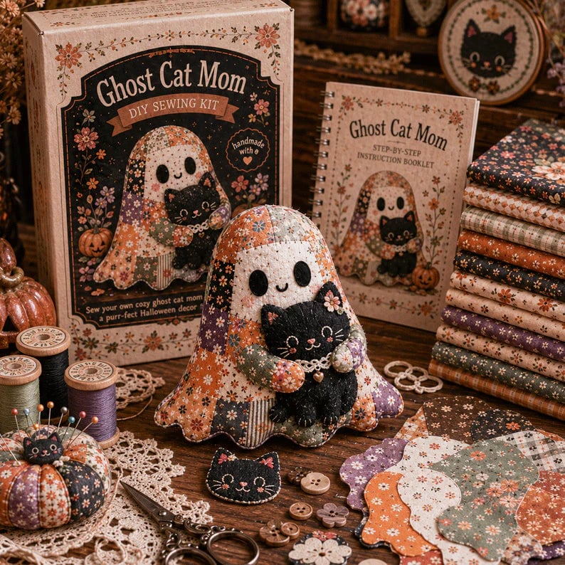 🔥49% Off Last Day - 👻 Little Ghost’s Cozy Halloween DIY Patchwork Kit