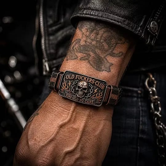 🔥Last Day 50% OFF 💀 OLD FUCKERS CLUB Skull Bracelet