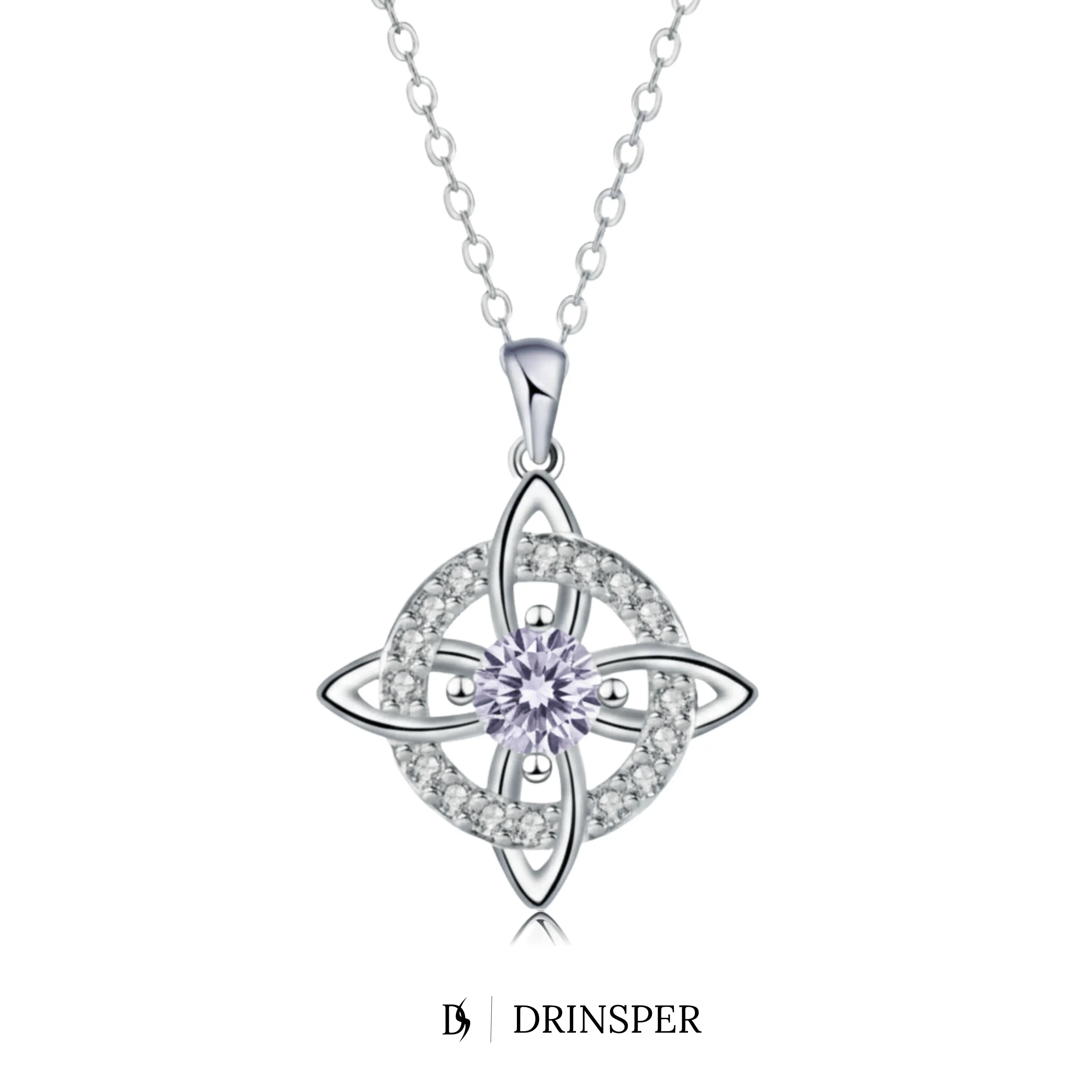 Mystical Birthstone Witches Knot Necklace – Natural Crystal🔮💞Protect Your Loved Ones