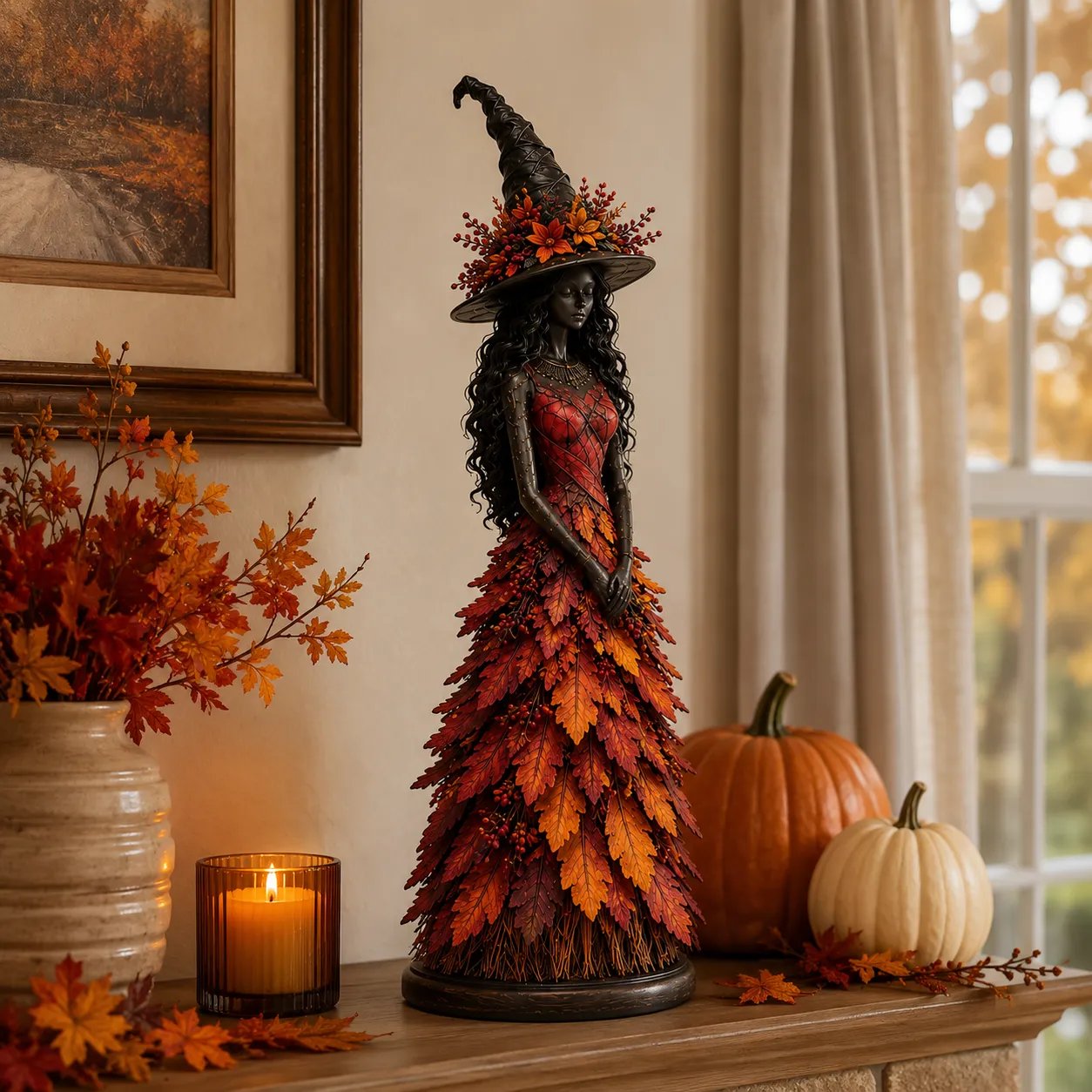 💥LAST DAY: 49% OFF - 🧙 Enchanted Autumn Witch Figurine (📦Buy 2, get free shipping)