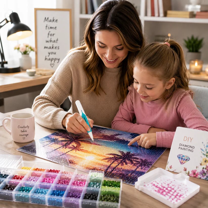 Automatic diamond painting bead dispenser
