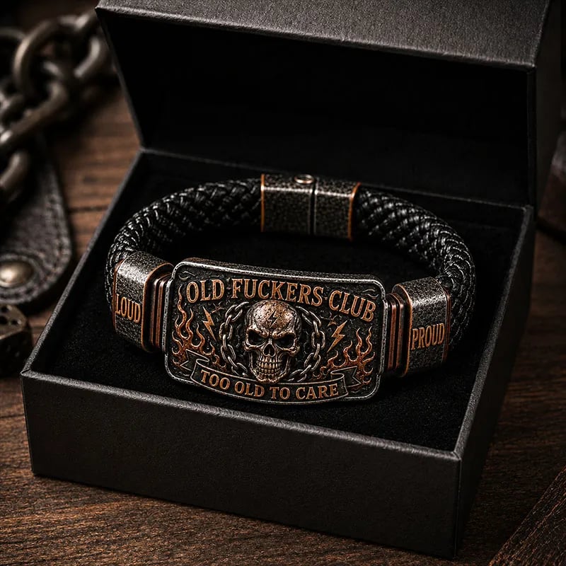🔥Last Day 50% OFF 💀 OLD FUCKERS CLUB Skull Bracelet