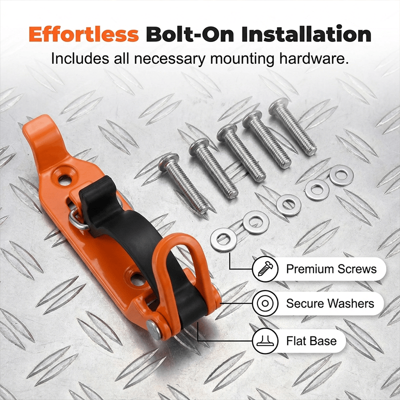 Heavy-duty zinc alloy quick-release mounting brackets