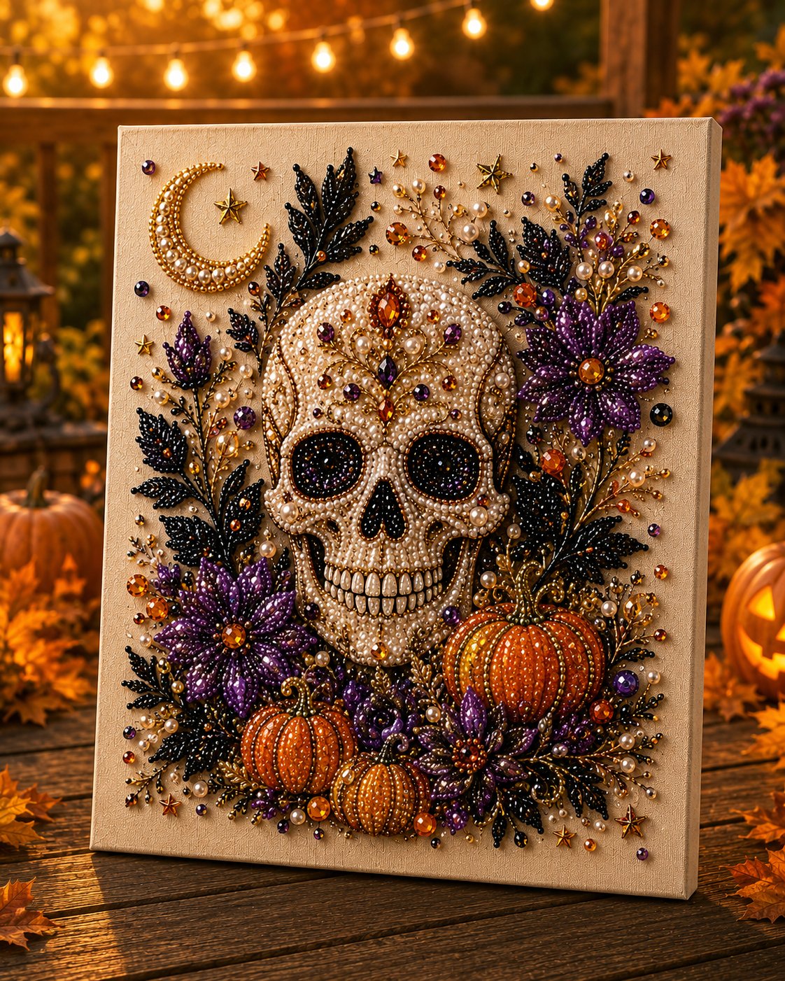 👻 Halloween Ghost Pearl Art DIY Kit