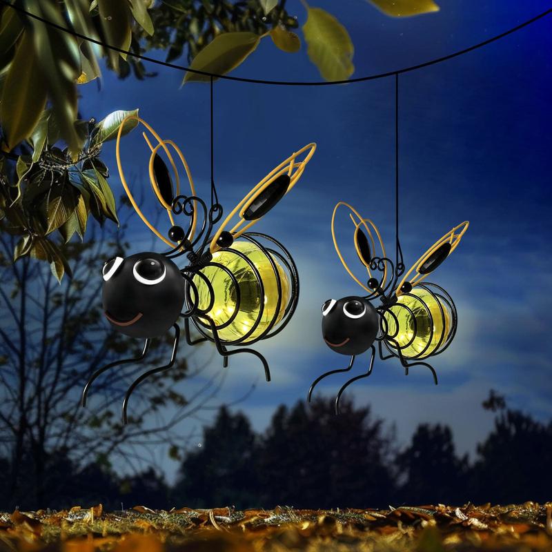⏳Time-Limited Special🐝 Solar Powered Hanging Bee Garden Light - Perfect Gift For Plant Lovers ❤️