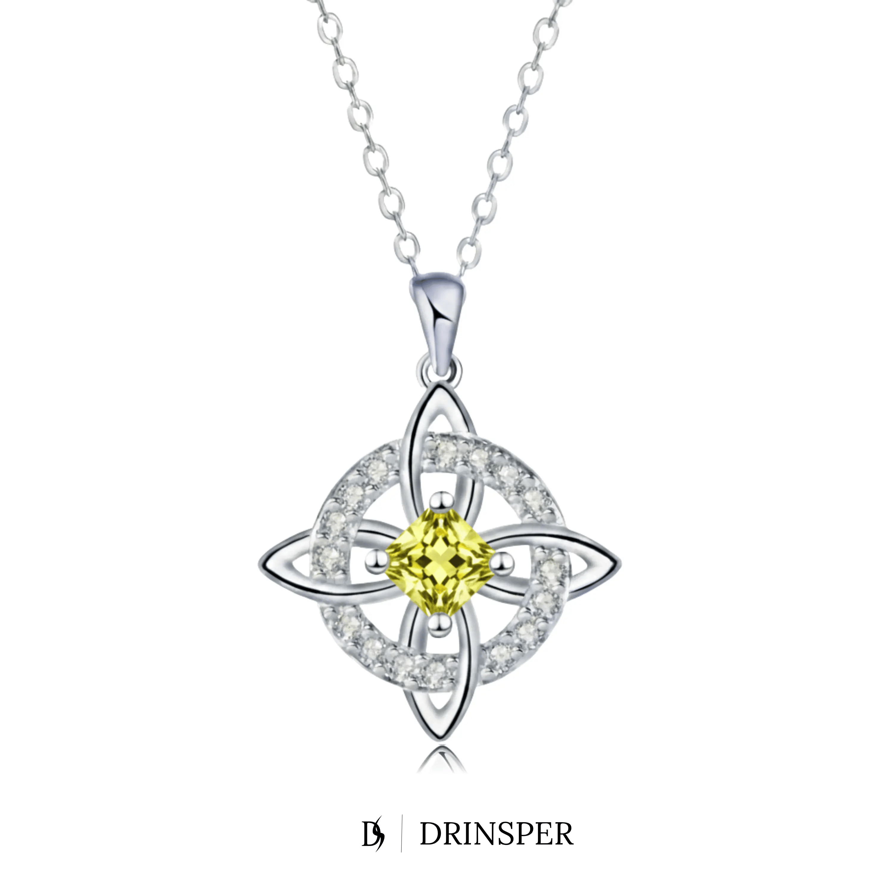 Mystical Birthstone Witches Knot Necklace – Natural Crystal🔮💞Protect Your Loved Ones