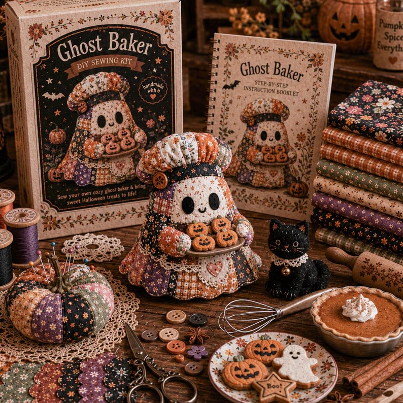 🔥49% Off Last Day - 👻 Little Ghost’s Cozy Halloween DIY Patchwork Kit