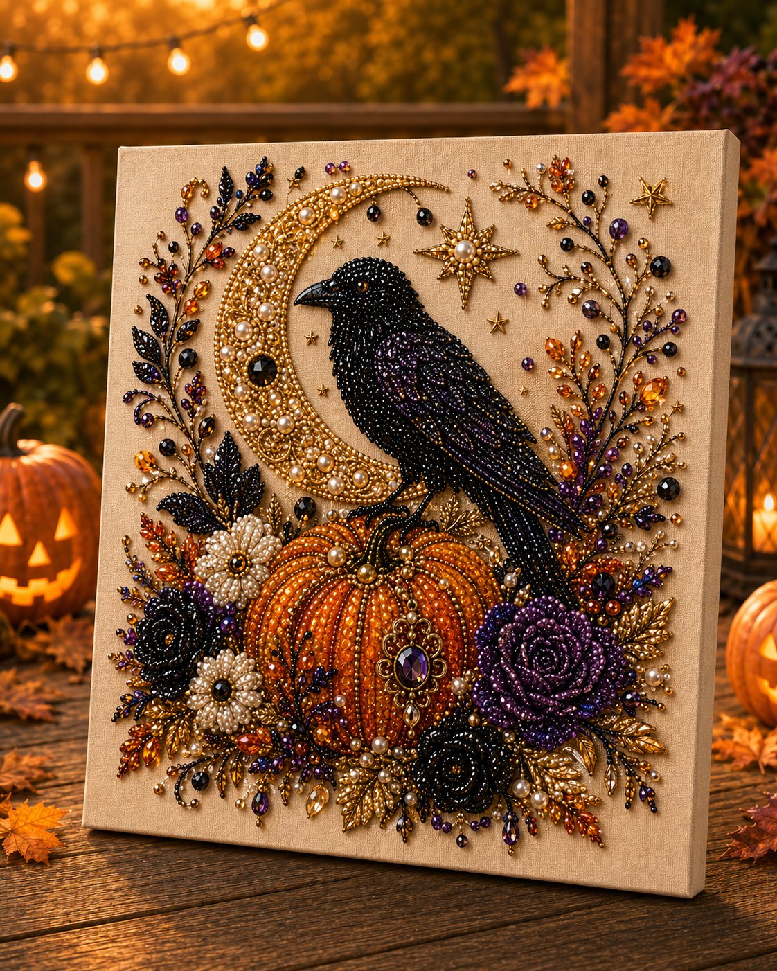 👻 Halloween Ghost Pearl Art DIY Kit
