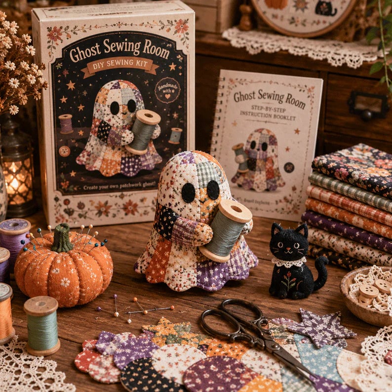 🔥49% Off Last Day - 👻 Little Ghost’s Cozy Halloween DIY Patchwork Kit