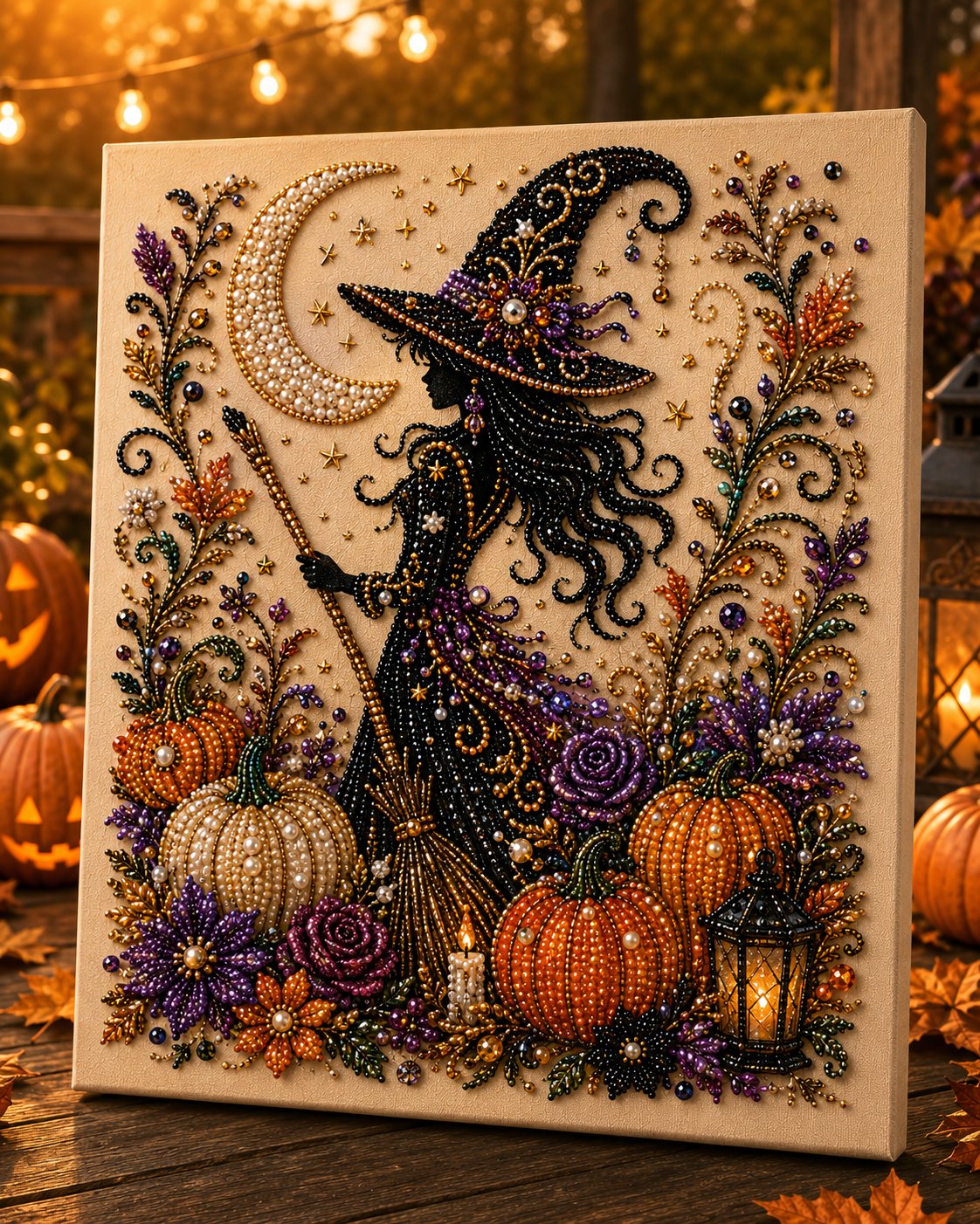 👻 Halloween Ghost Pearl Art DIY Kit