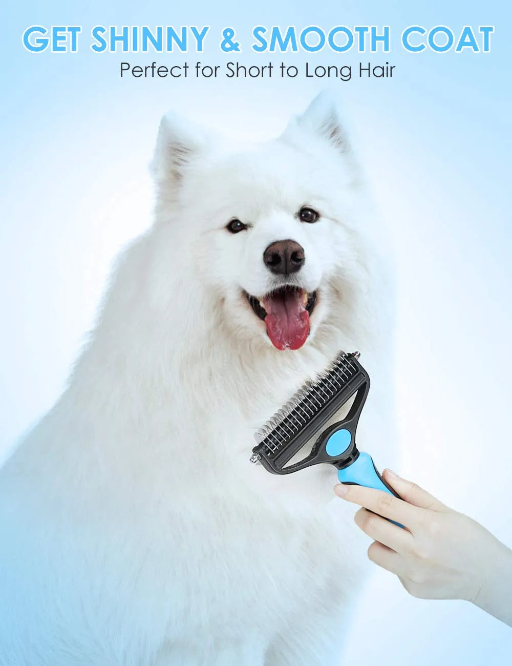 🐾  Last Day Special Price!  🏆 Professional Deshedding Tool For Dogs And Cats – Gentle On Skin, Efficient Grooming & Comfortable Grip Design ✂️
