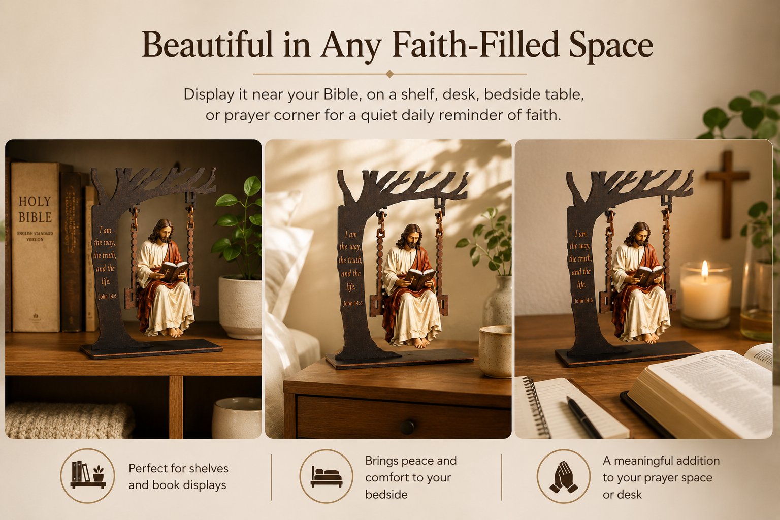 🔥Last Day 49% OFF - ✝️📚Christian Jesus Swing Ornament