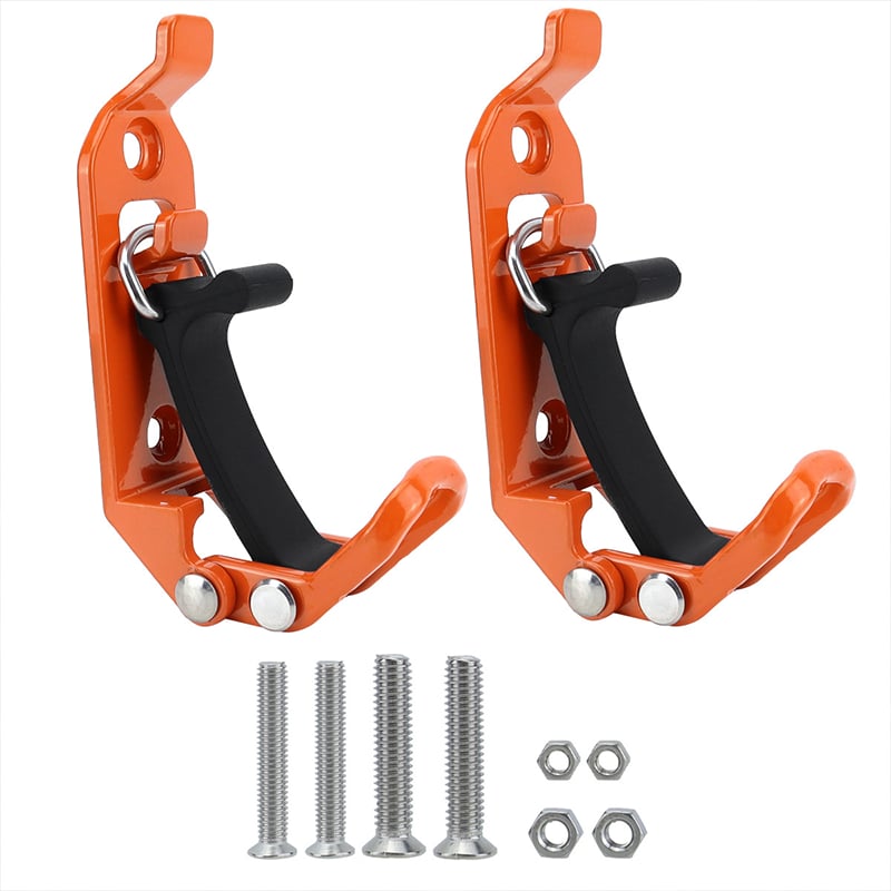 Heavy-duty zinc alloy quick-release mounting brackets