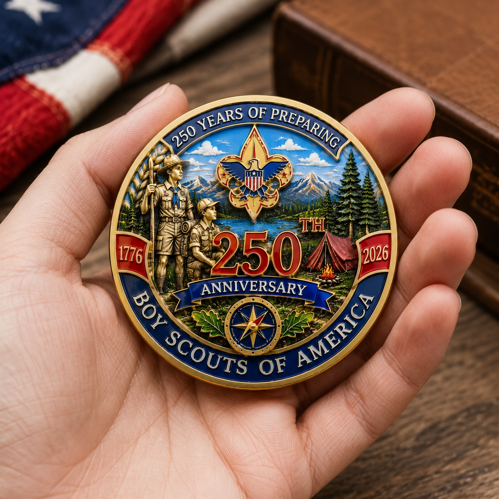 🇺🇸 Last Day Promo: 49% OFF 🎖️ - BSA 250th Anniversary Commemorative Challenge Coin⚜️
