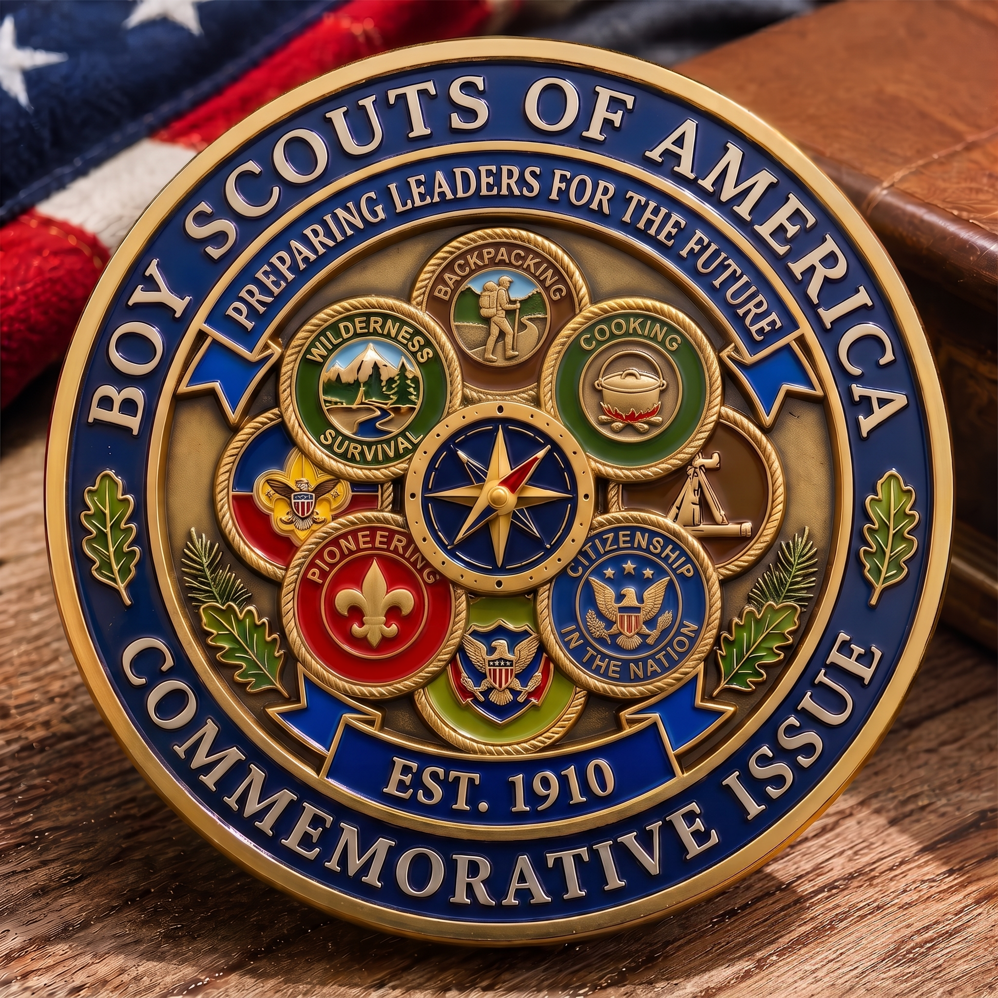 🇺🇸 Last Day Promo: 49% OFF 🎖️ - BSA 250th Anniversary Commemorative Challenge Coin⚜️
