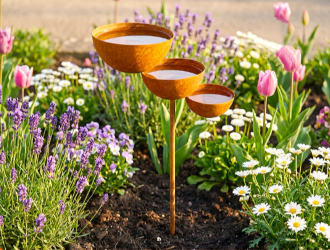🐦Final Hours Flash Sale ￡12.99!!⚡ Rain Catcher - Plant Support 🌧️Metal Garden Ornament