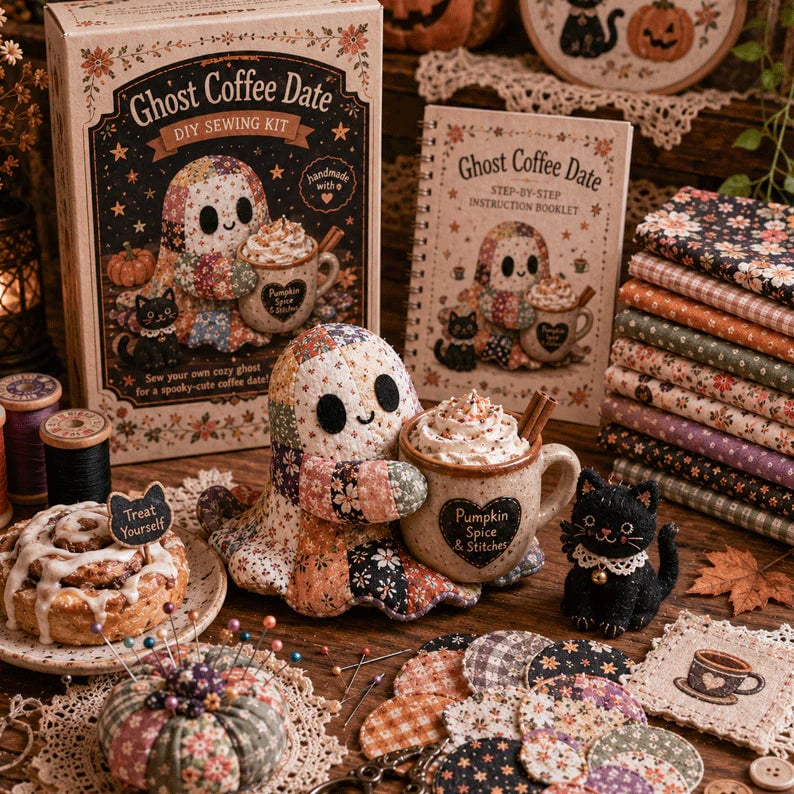 🔥49% Off Last Day - 👻 Little Ghost’s Cozy Halloween DIY Patchwork Kit