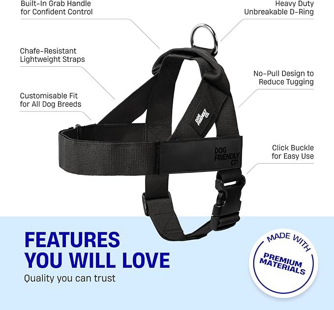 Anti Pull Dog Harness – Easy Fit, Comfortable & Secure
