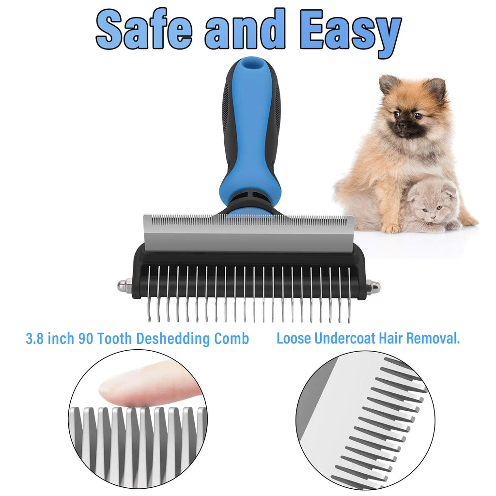 🐾  Last Day Special Price!  🏆 Professional Deshedding Tool For Dogs And Cats – Gentle On Skin, Efficient Grooming & Comfortable Grip Design ✂️