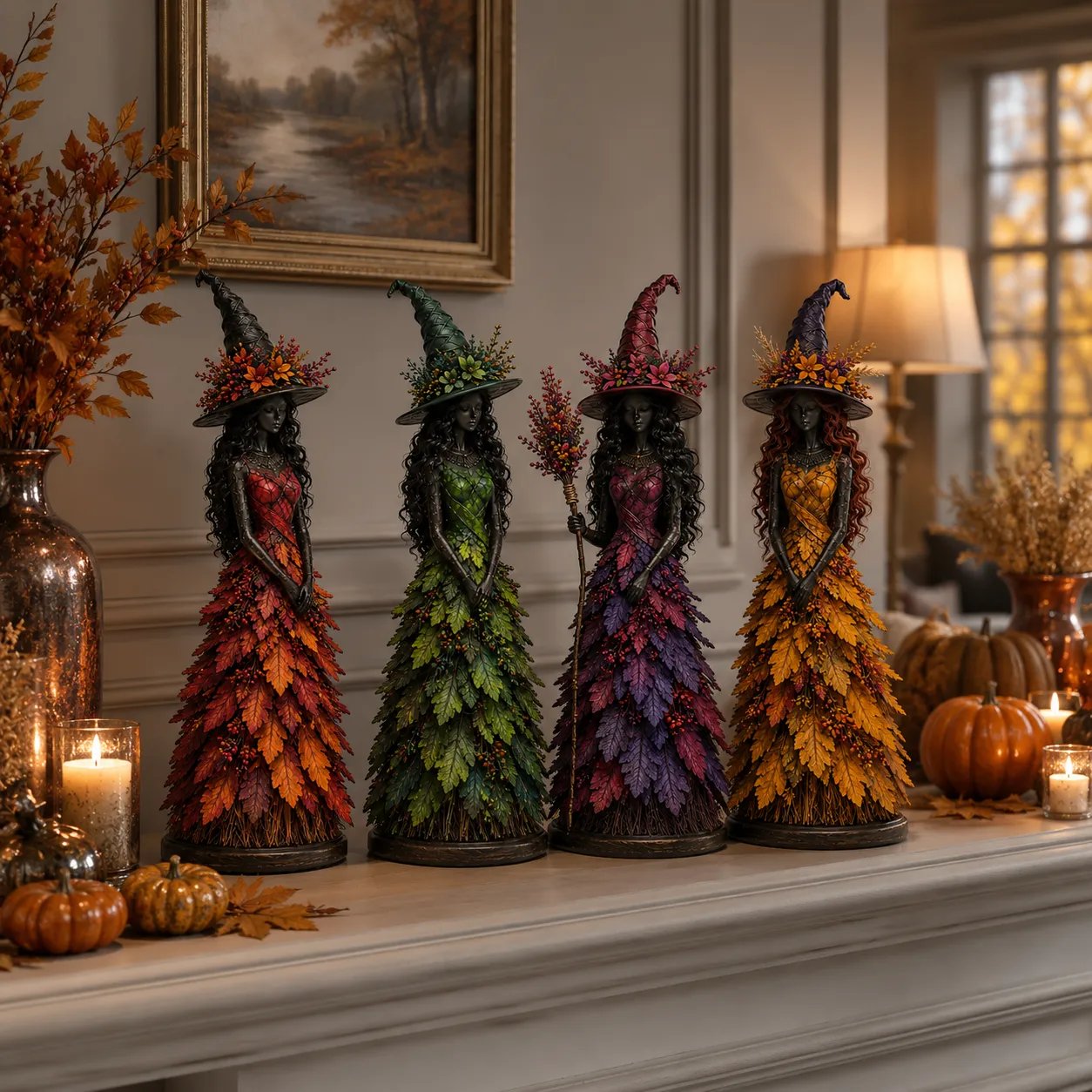 💥LAST DAY: 49% OFF - 🧙 Enchanted Autumn Witch Figurine (📦Buy 2, get free shipping)