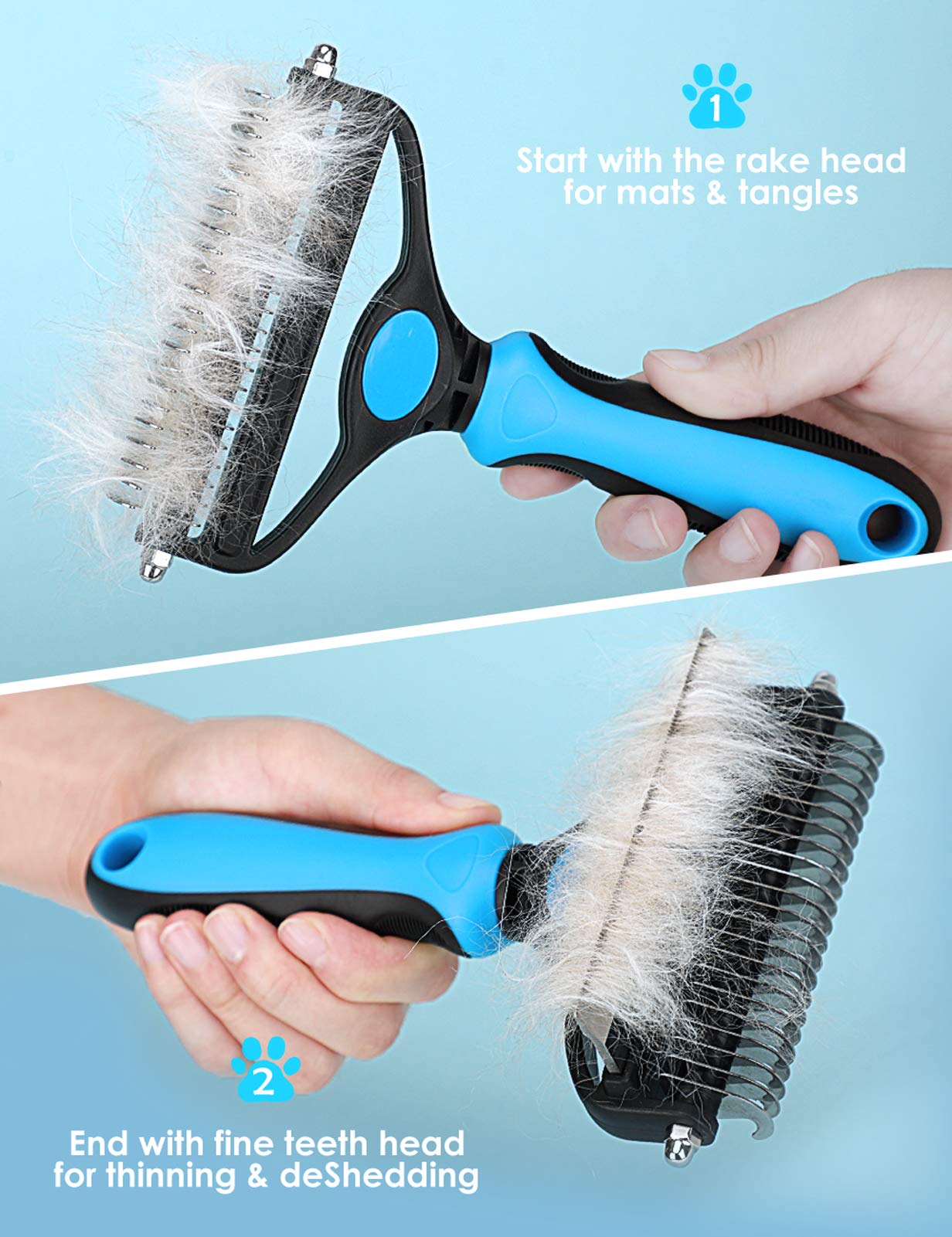 🐾  Last Day Special Price!  🏆 Professional Deshedding Tool For Dogs And Cats – Gentle On Skin, Efficient Grooming & Comfortable Grip Design ✂️