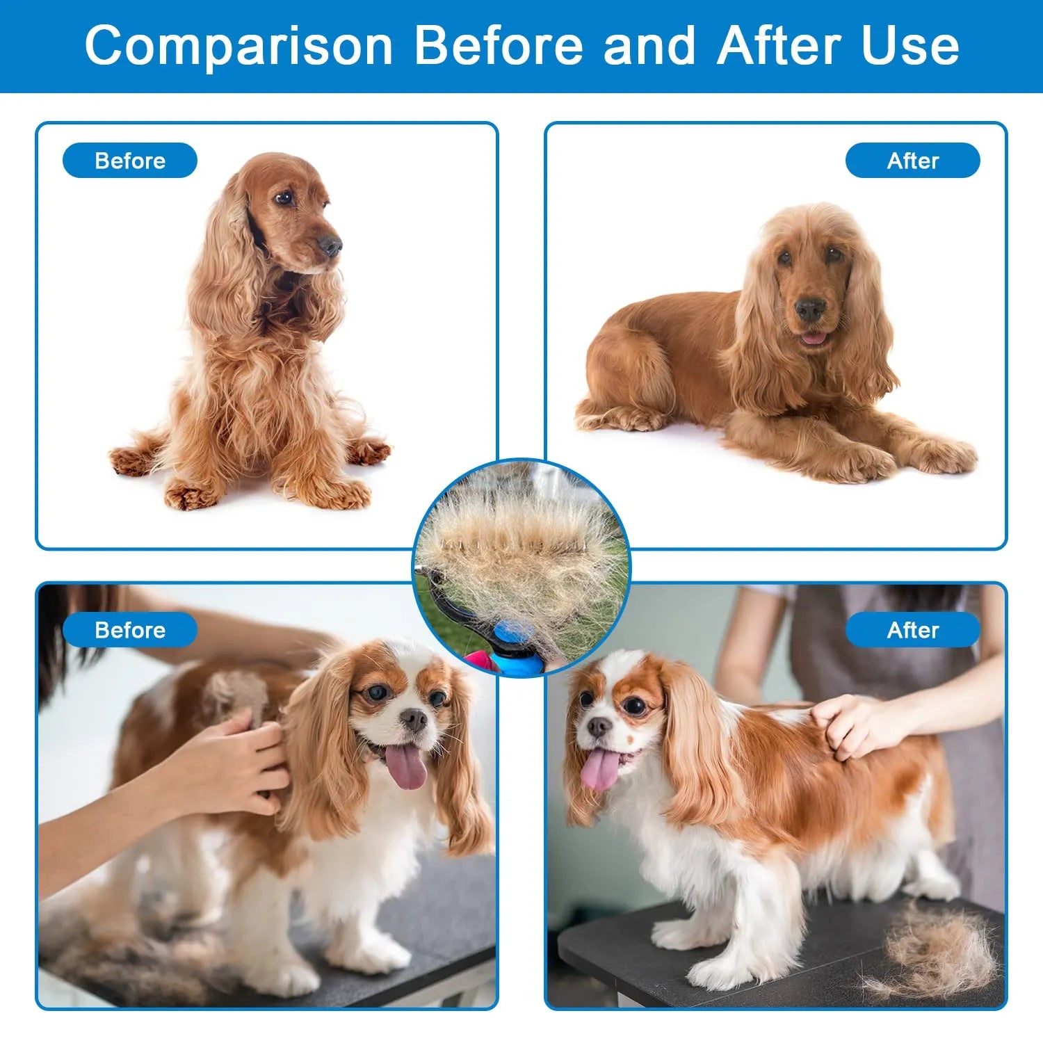 🐾  Last Day Special Price!  🏆 Professional Deshedding Tool For Dogs And Cats – Gentle On Skin, Efficient Grooming & Comfortable Grip Design ✂️