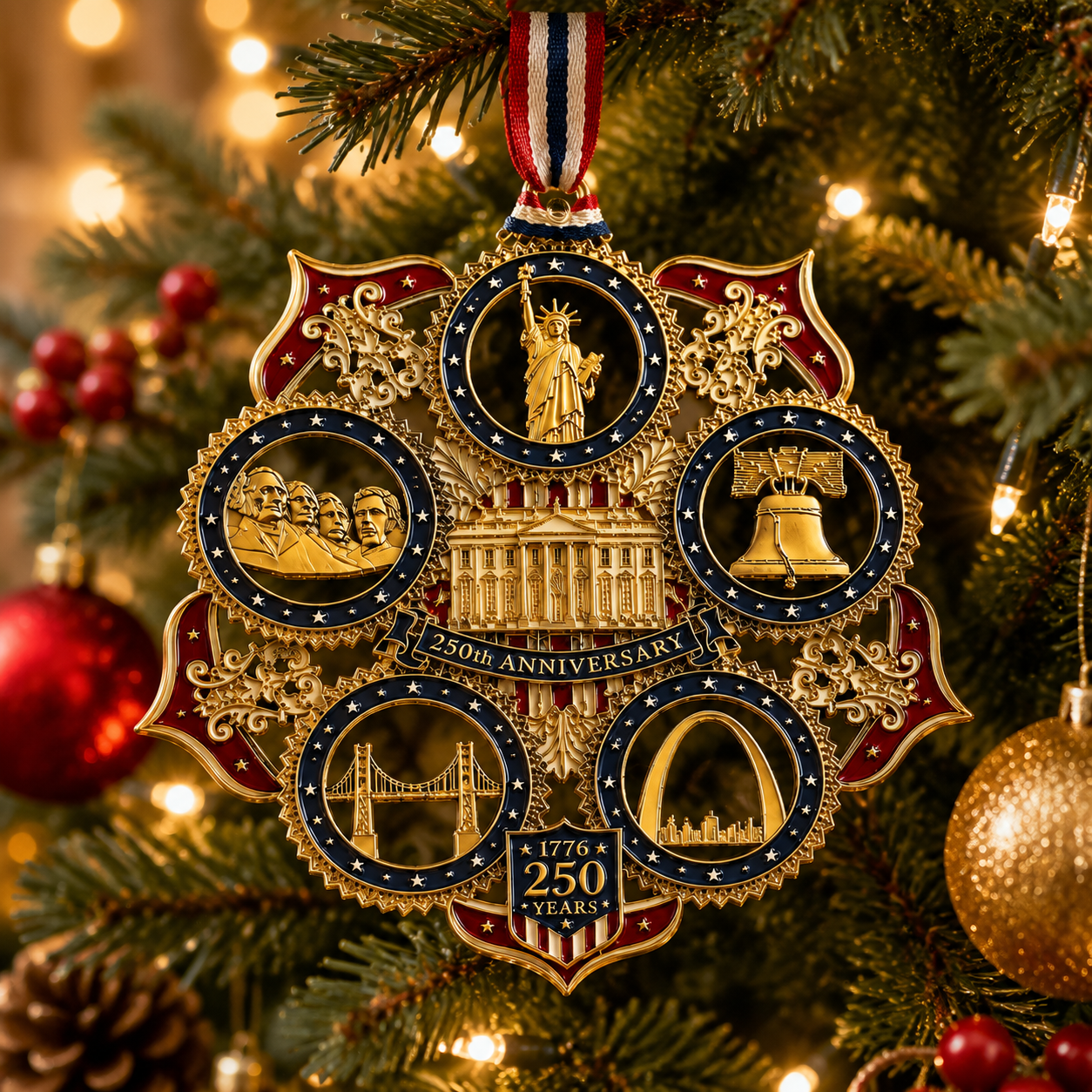🔥Last 10pcs🔥250th Anniversary Christmas Tree Ornament
