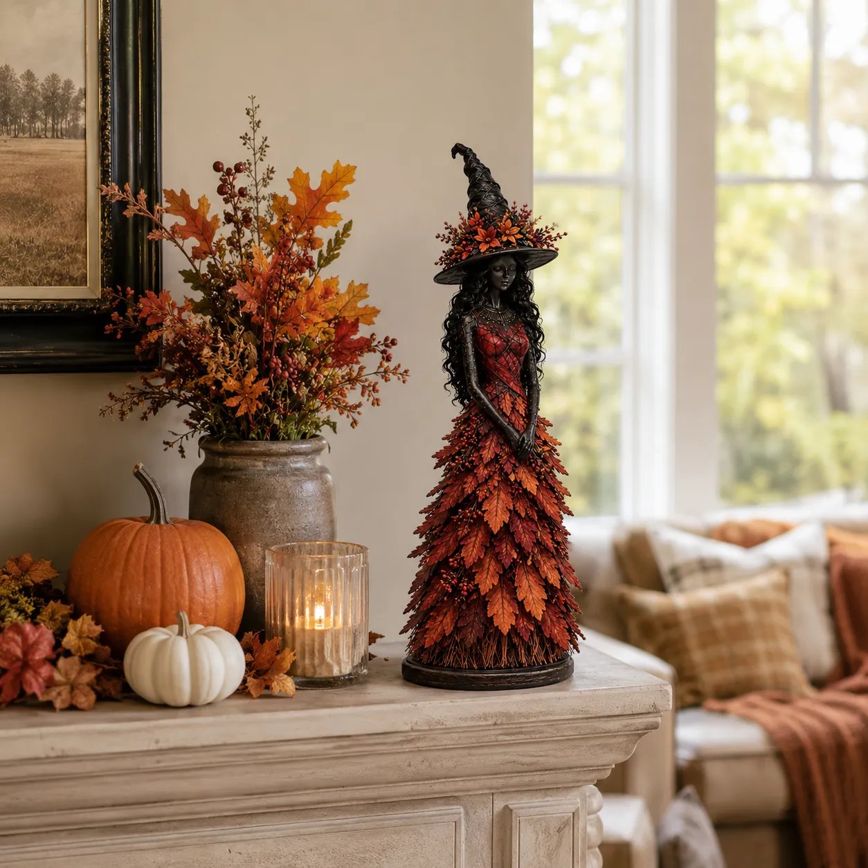 💥LAST DAY: 49% OFF - 🧙 Enchanted Autumn Witch Figurine (📦Buy 2, get free shipping)