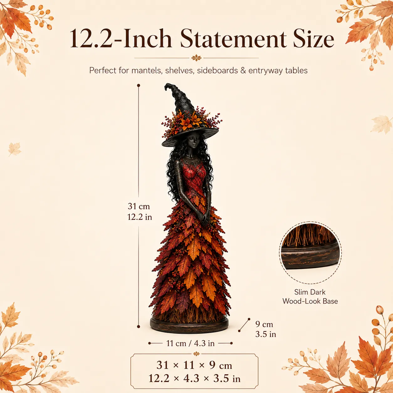 💥LAST DAY: 49% OFF - 🧙 Enchanted Autumn Witch Figurine (📦Buy 2, get free shipping)