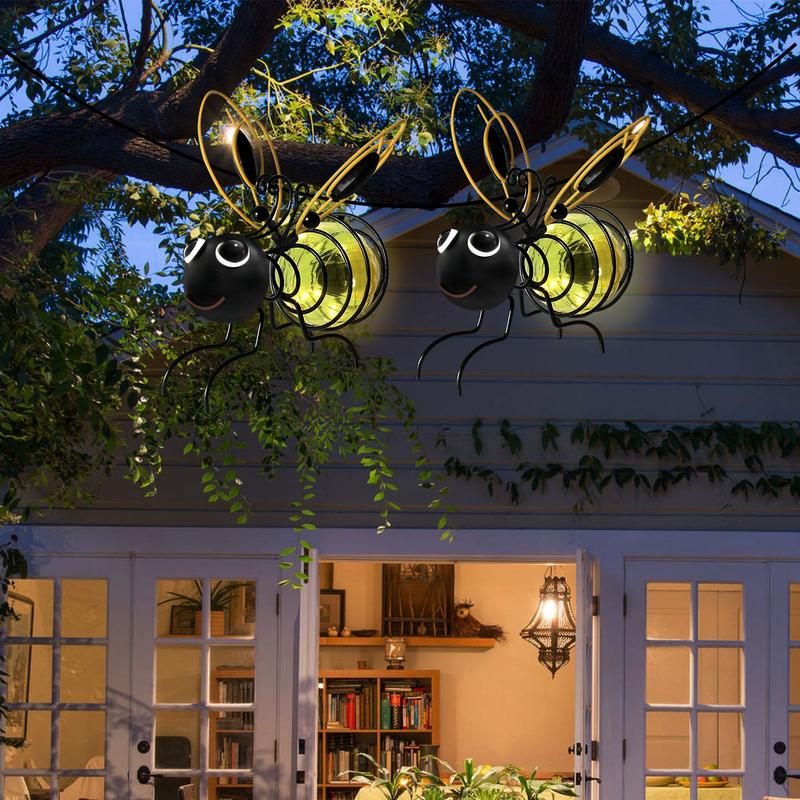 ⏳Time-Limited Special🐝 Solar Powered Hanging Bee Garden Light - Perfect Gift For Plant Lovers ❤️