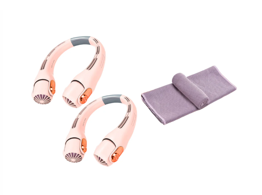 🥳2026 HOT SALE🥳💨 50% OFF!🍃 Neck Air Conditioner Fan – Ultra‑quiet, 360° rotating, 3 speeds. Hands‑free cooling, long battery. Summer essential! 😎🌬️