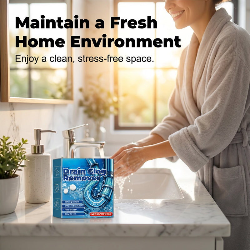 🧼 BUY 2 GET 1 FREE! 🚰 Effervescent Drain Clog Remover Tablets – Fast-Acting, Safe for Pipes & Removes Odors for Smooth Drains ✨