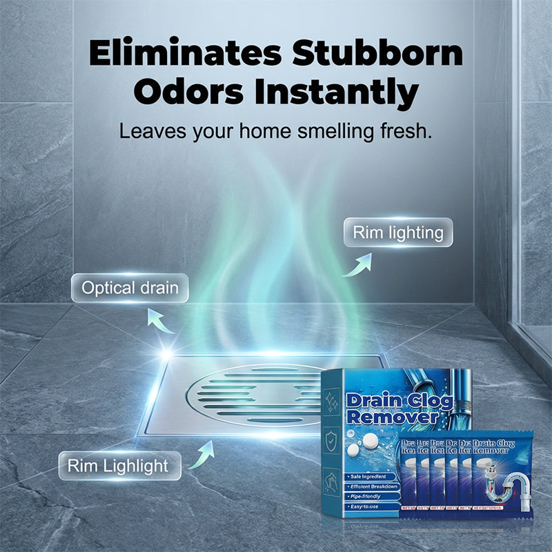 🧼 BUY 2 GET 1 FREE! 🚰 Effervescent Drain Clog Remover Tablets – Fast-Acting, Safe for Pipes & Removes Odors for Smooth Drains ✨