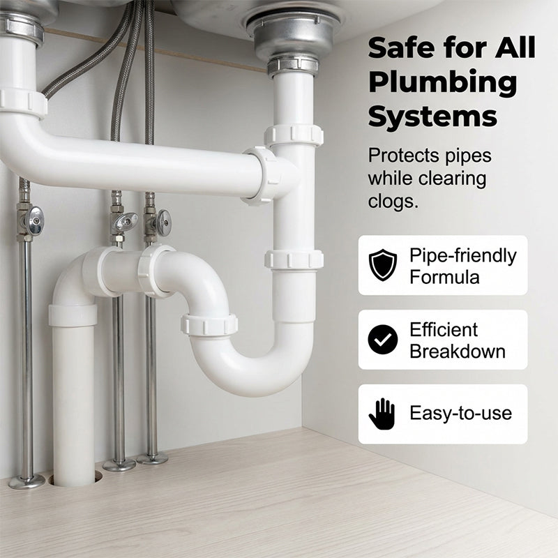 🧼 BUY 2 GET 1 FREE! 🚰 Effervescent Drain Clog Remover Tablets – Fast-Acting, Safe for Pipes & Removes Odors for Smooth Drains ✨