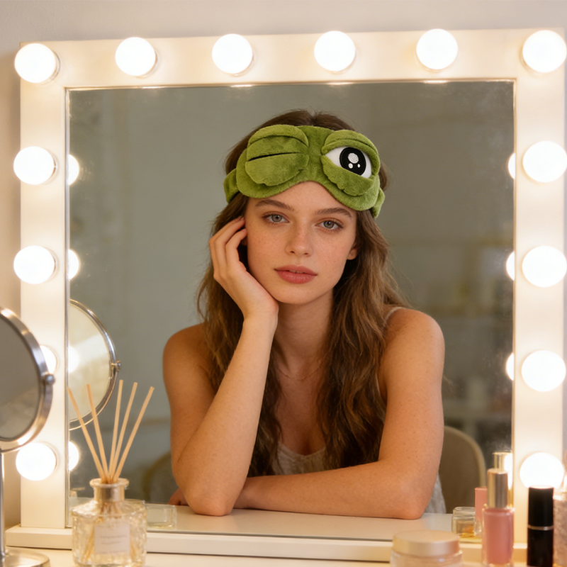 Soft Funny Frog 3D Sleep Mask