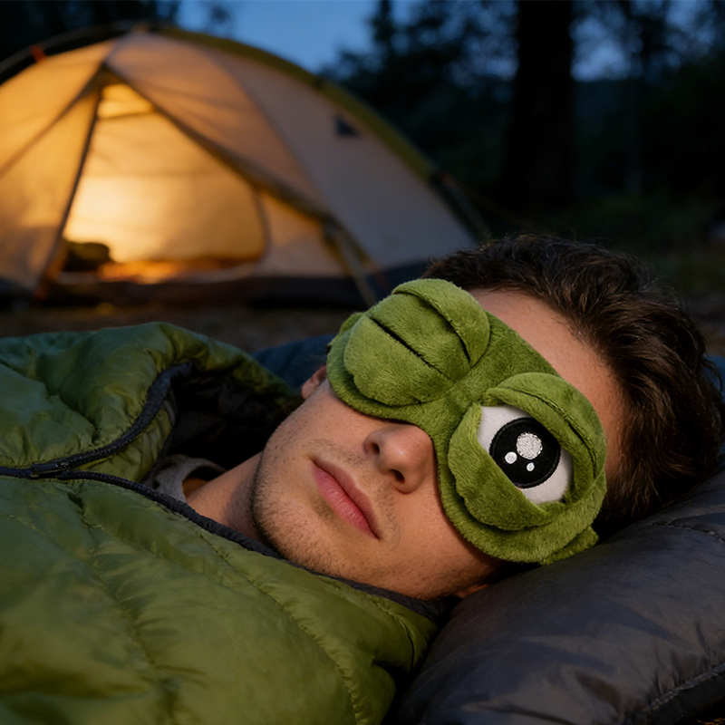 Soft Funny Frog 3D Sleep Mask