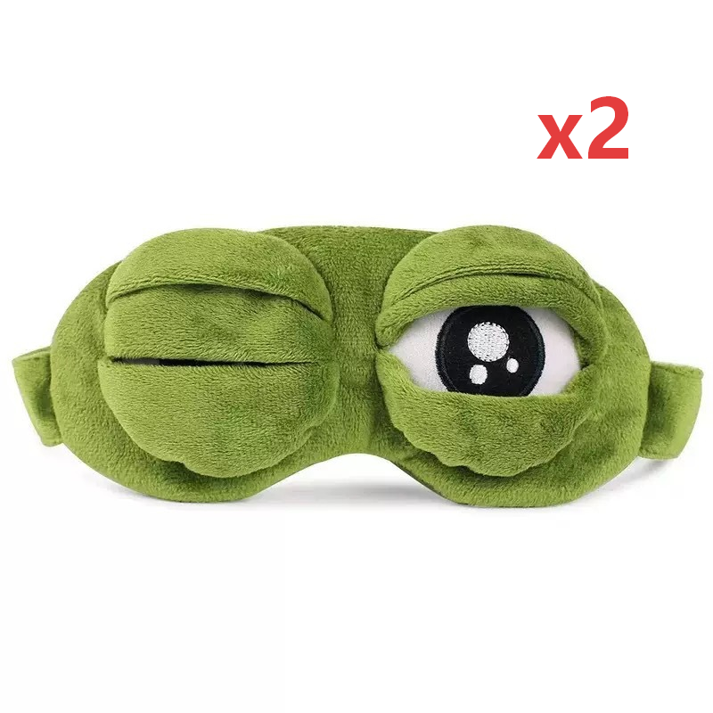 Soft Funny Frog 3D Sleep Mask