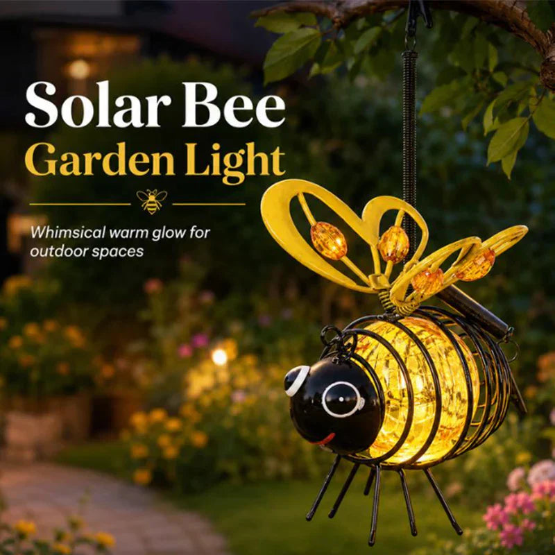 ⏳Time-Limited Special🐝 Solar Powered Hanging Bee Garden Light - Perfect Gift For Plant Lovers ❤️