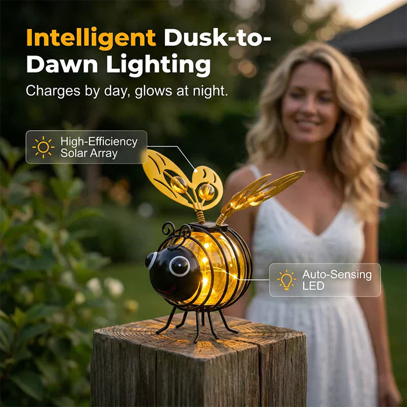 ⏳Time-Limited Special🐝 Solar Powered Hanging Bee Garden Light - Perfect Gift For Plant Lovers ❤️