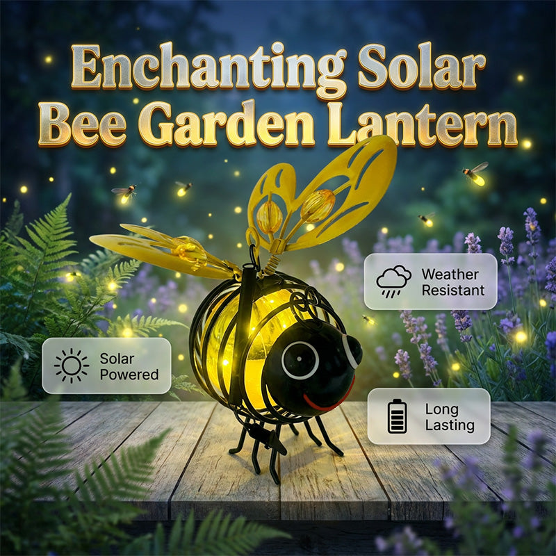 ⏳Time-Limited Special🐝 Solar Powered Hanging Bee Garden Light - Perfect Gift For Plant Lovers ❤️