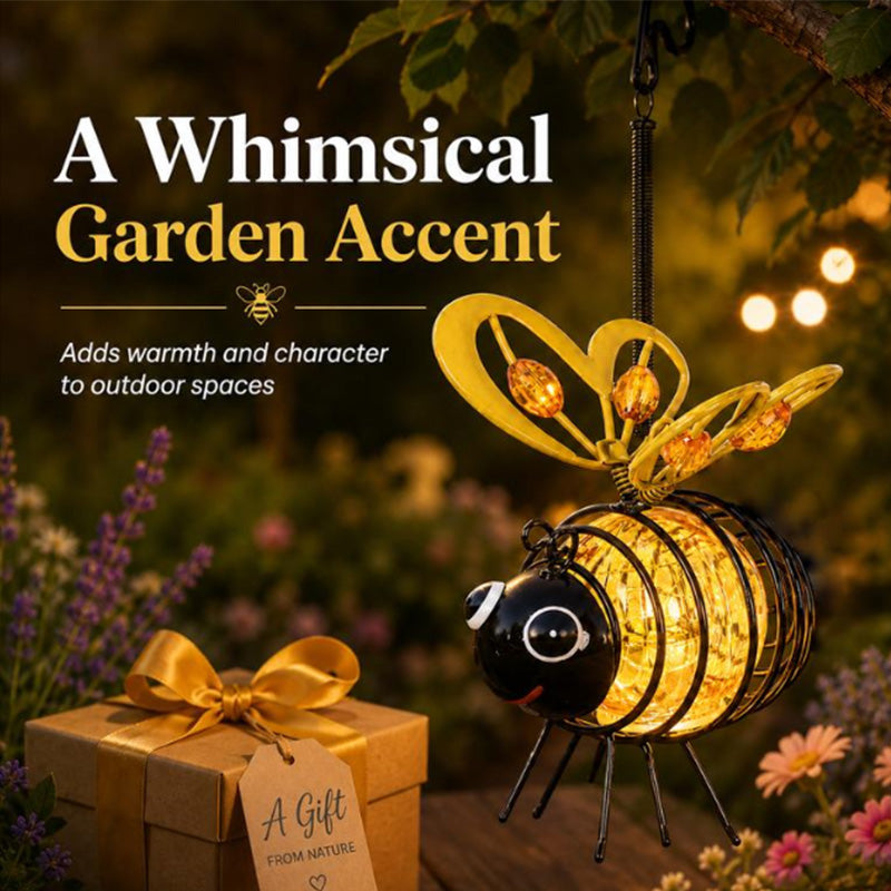 ⏳Time-Limited Special🐝 Solar Powered Hanging Bee Garden Light - Perfect Gift For Plant Lovers ❤️