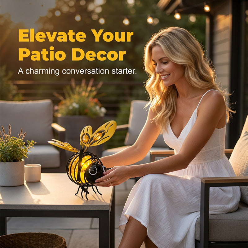⏳Time-Limited Special🐝 Solar Powered Hanging Bee Garden Light - Perfect Gift For Plant Lovers ❤️